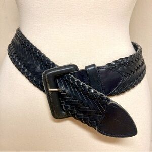 Cool Cambridge Dry Goods Boho Braided Navy Belt Size M